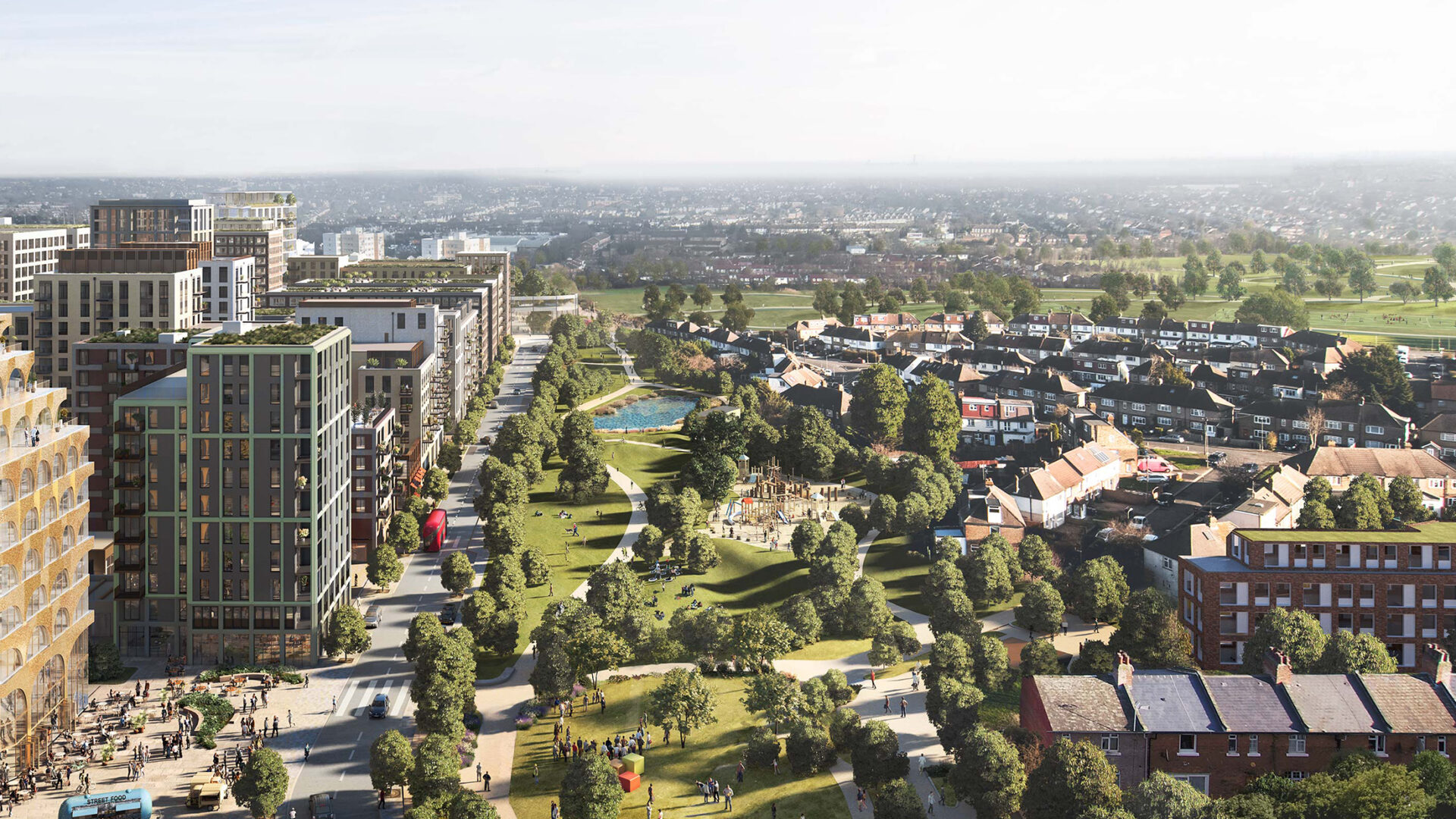 Brent Cross Town Visualization Claremont Park (Brent Cross Town)