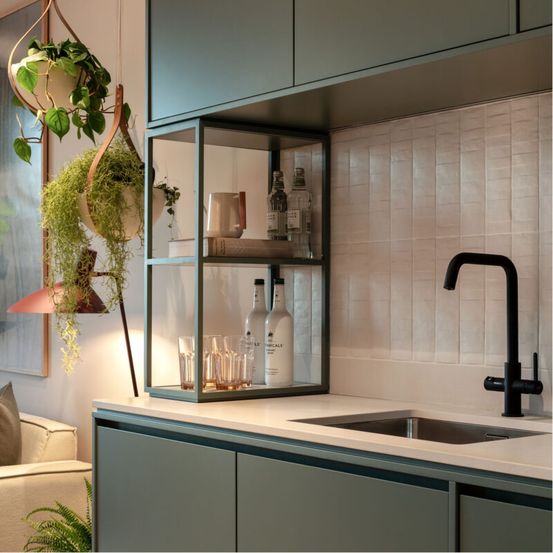 kitchen cabinets at The Ashbee Brent Cross Town (Brent Cross Town)