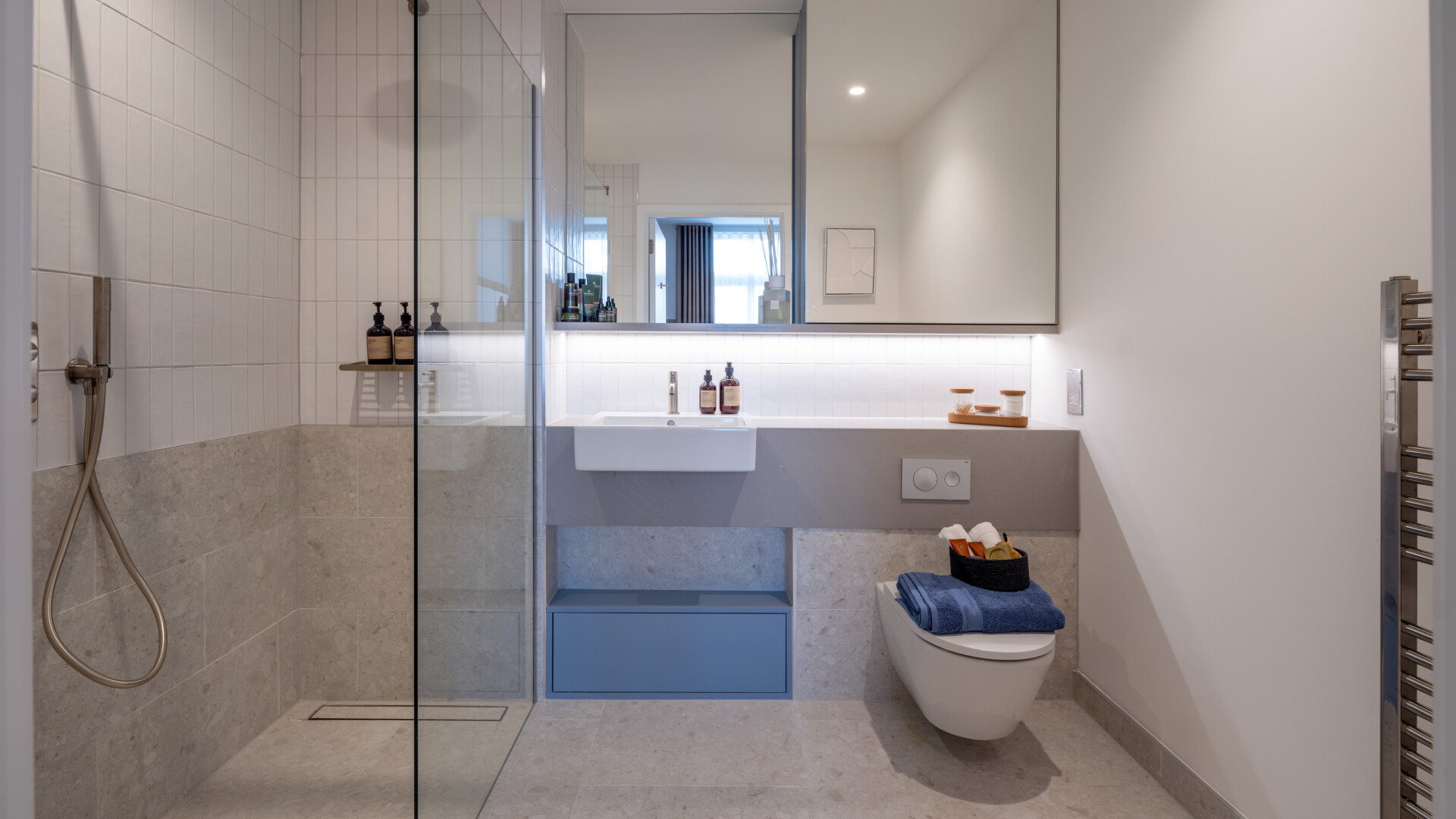 Photo of a spacious bathroom in an apartment for sale in Brent Cross Town, North London. (Brent Cross Town)