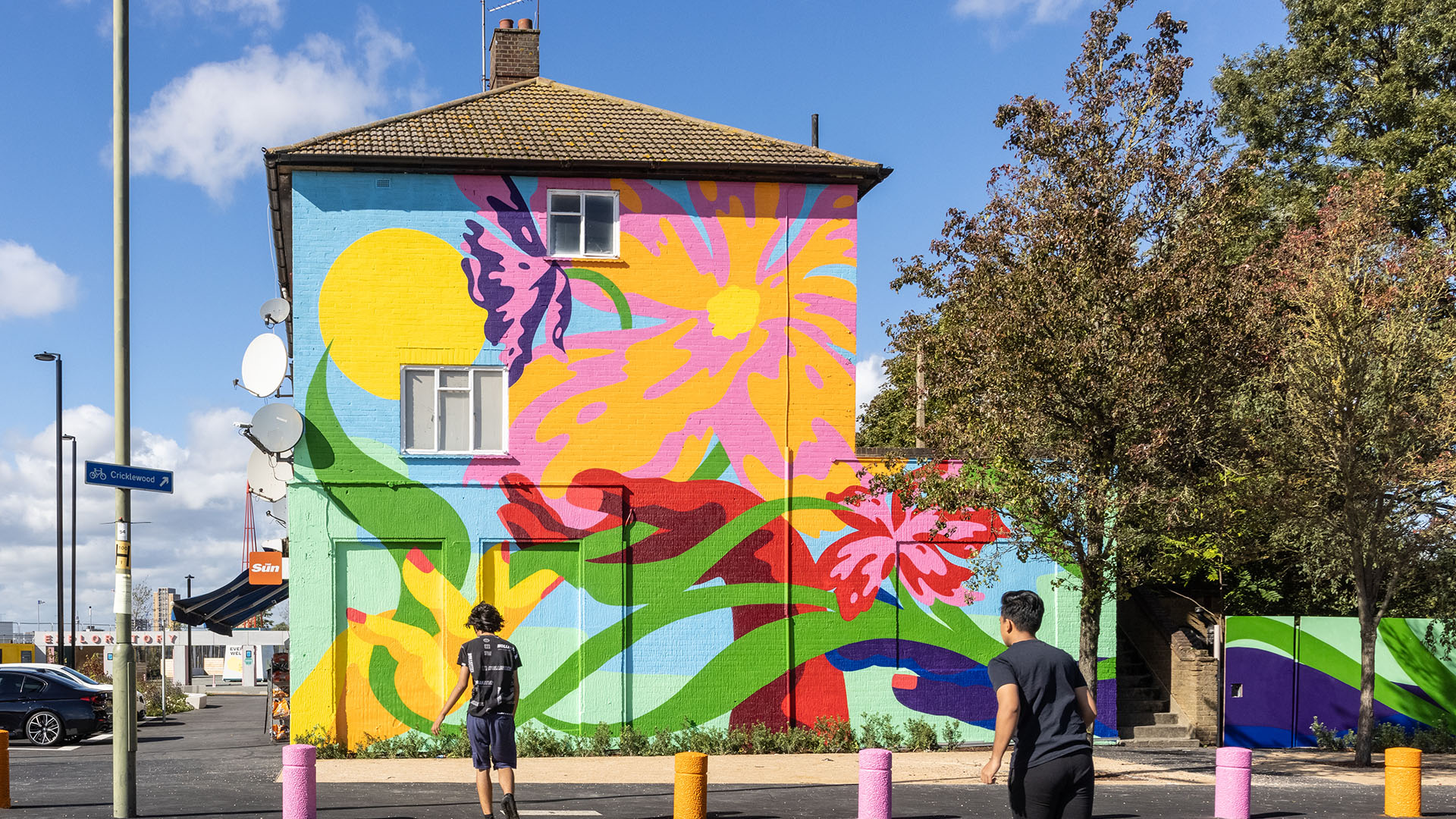 The mural at the end of Claremont Way, Brent Cross Town (Brent Cross Town)