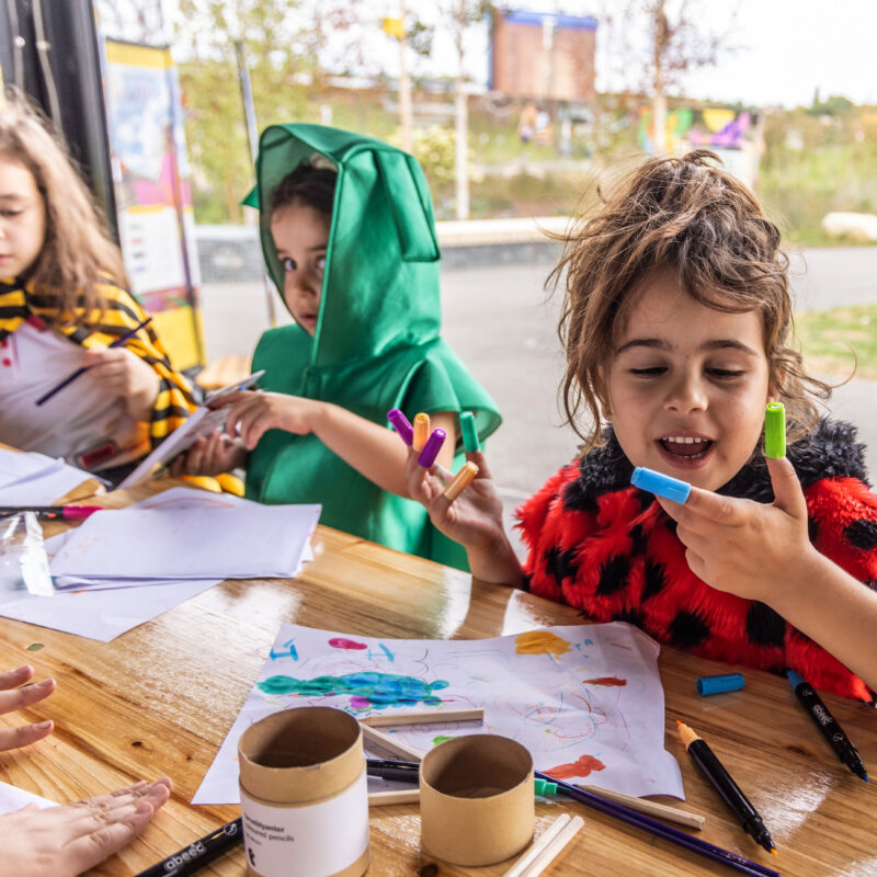 kids at Claremont Park Cabin Brent Cross Town