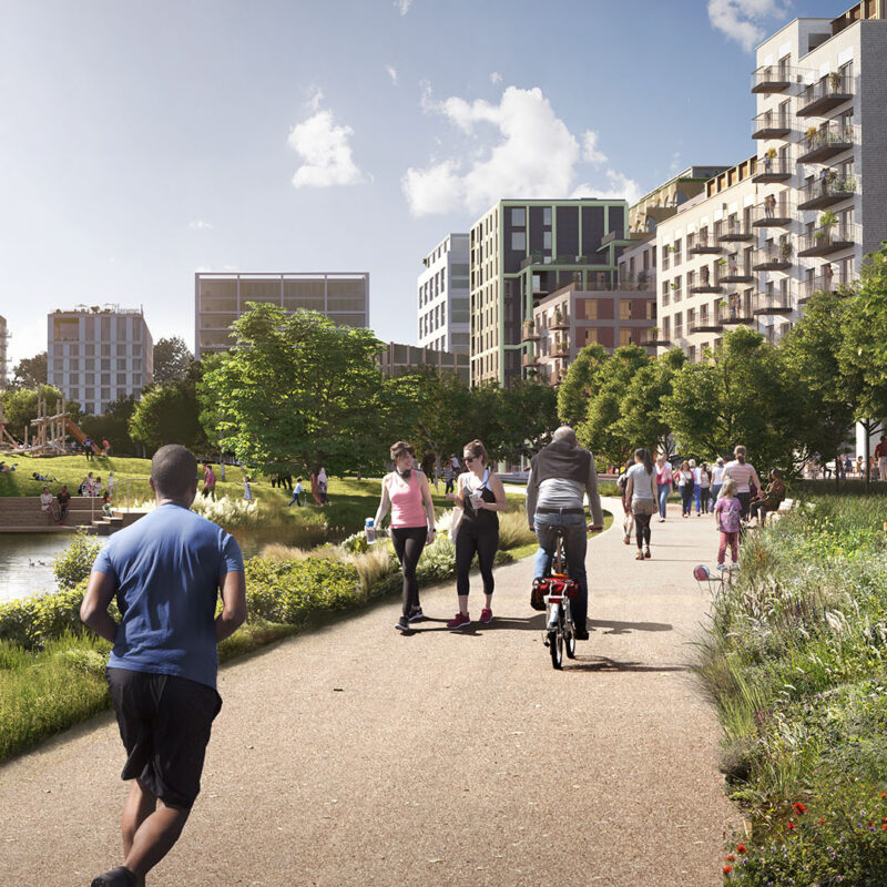 people enjoying a healthy life in Brent Cross Town (Brent Cross Town)