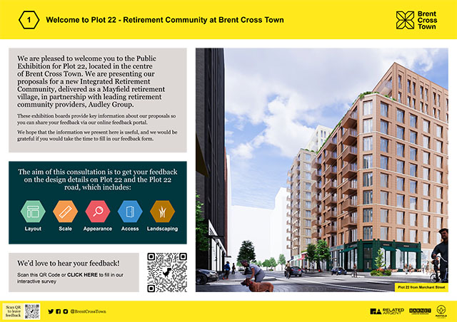 Brent Cross Town Plot 22 Public consultation board (Brent Cross Town)