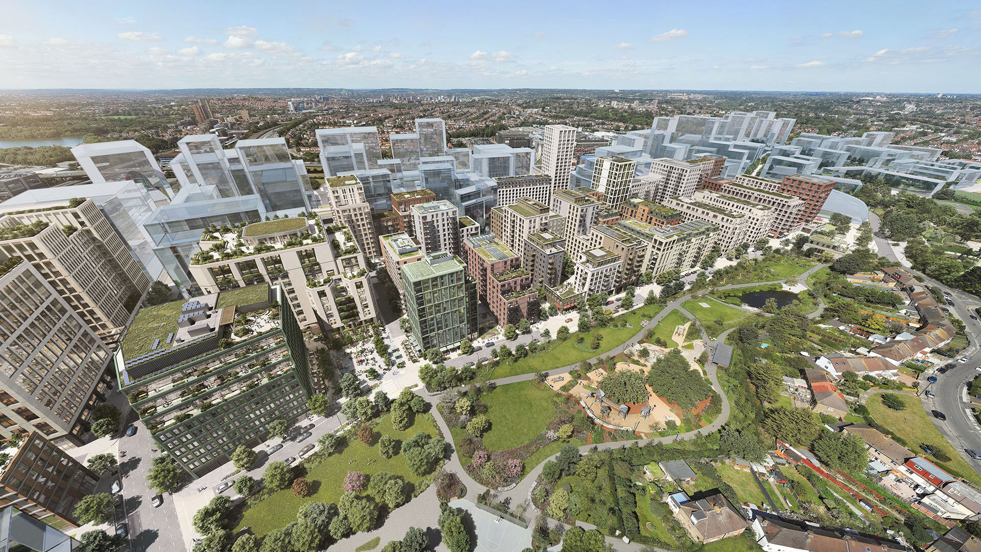 Brent Cross Town aerial view (Brent Cross Town)