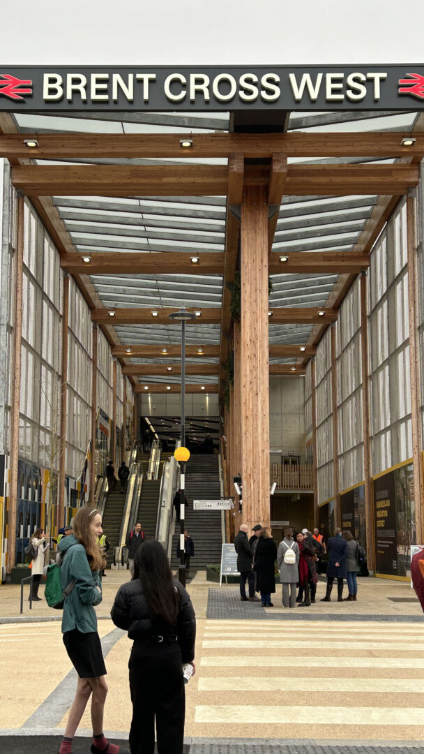 Entrance to Brent Cross West station (Brent Cross Town)