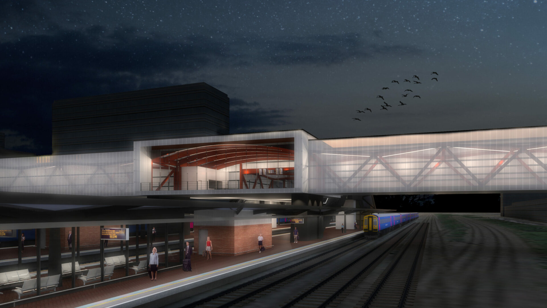 Brent Cross West Station visualisation (Brent Cross Town)