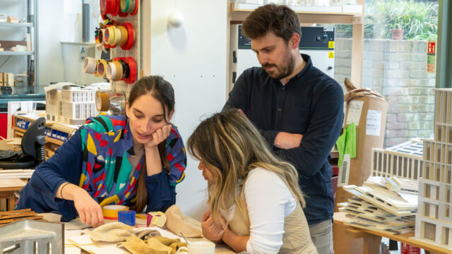 Students on the Build the Way architecture scheme (Brent Cross Town)