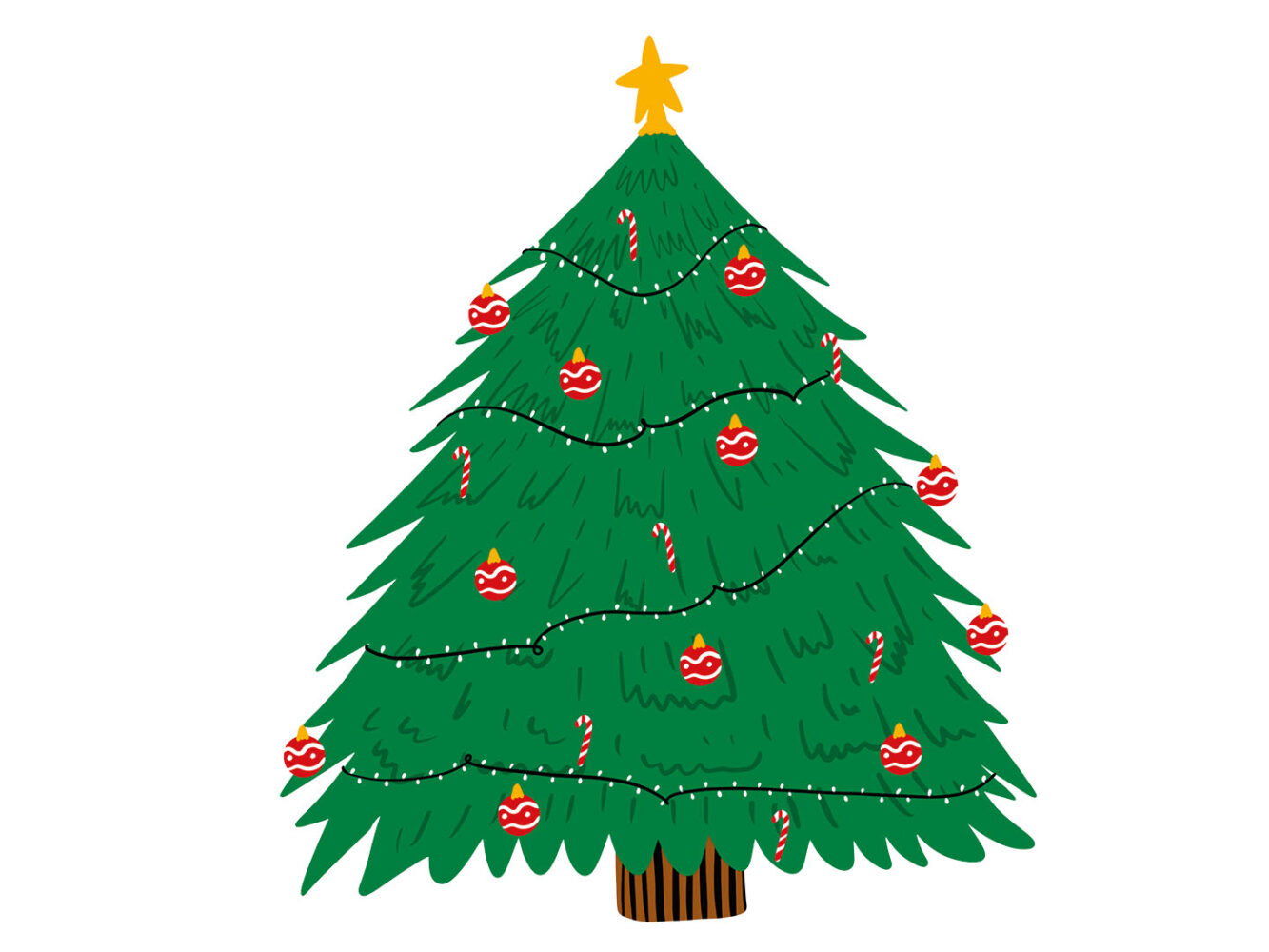 Christmas Tree illustration by le lapin Brent Cross Town (Brent Cross Town)