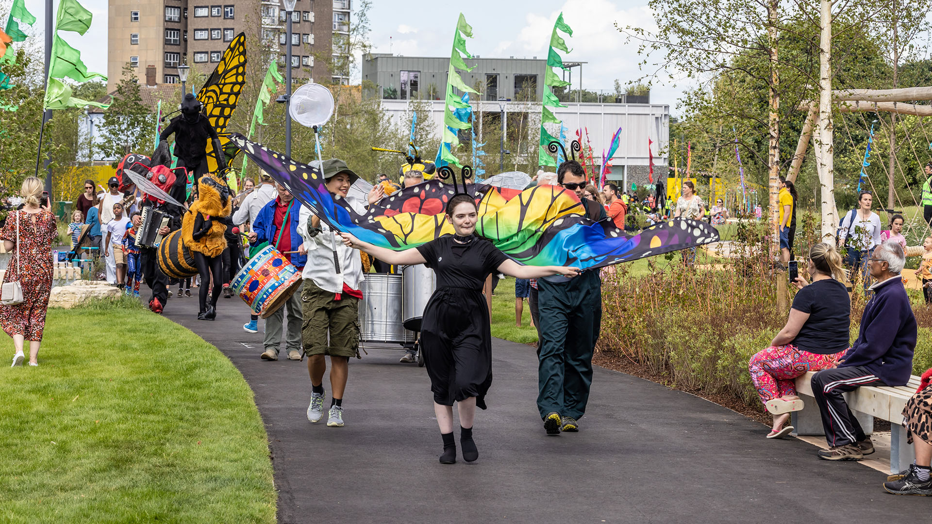 Claremont Park opening ceremony parade (Brent Cross Town)