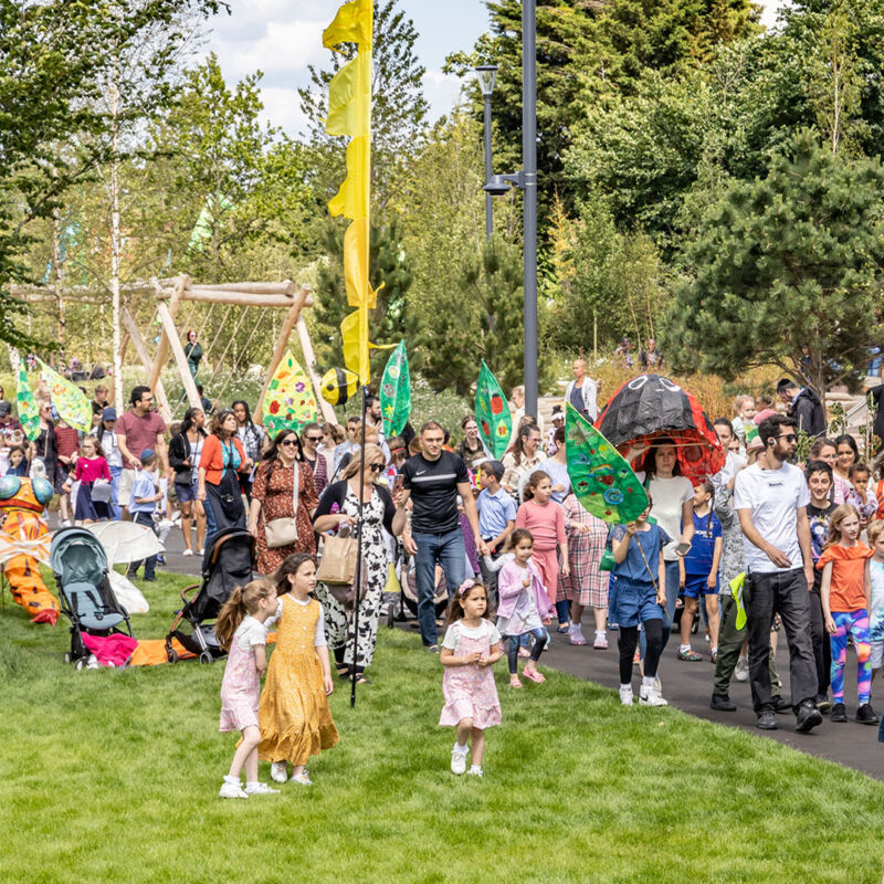 the opening ceremony of Claremont Park, Brent Cross Town (Brent Cross Town)
