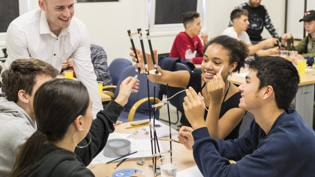 School children in a STEM class (Brent Cross Town)