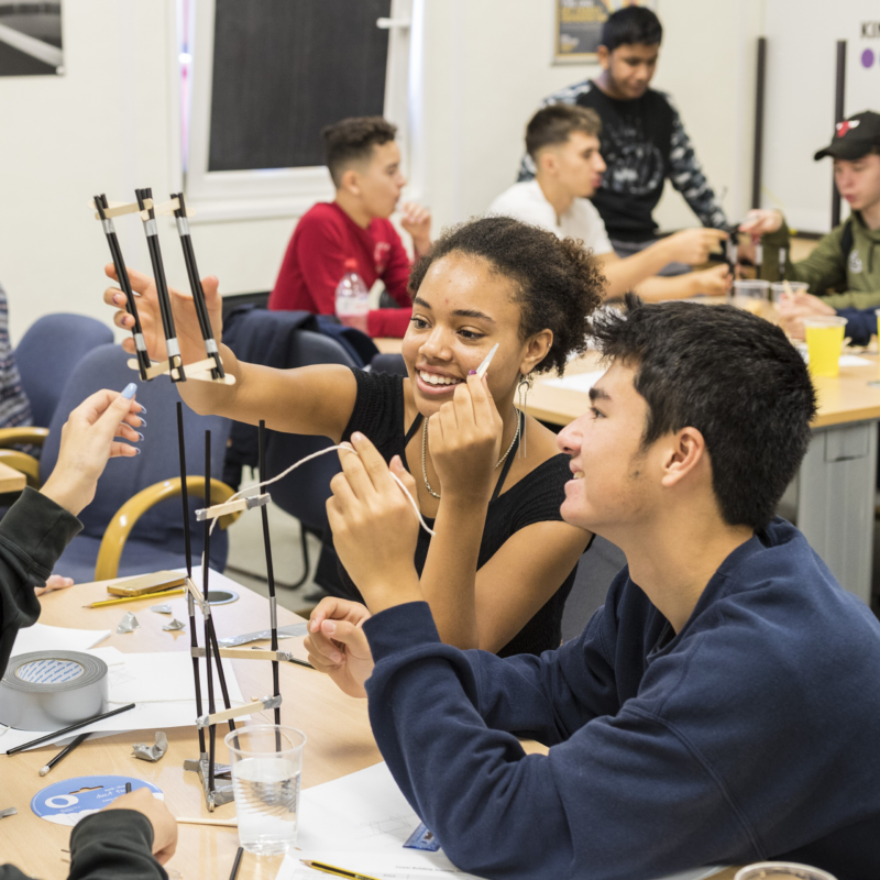 School children in a STEM class (Brent Cross Town)