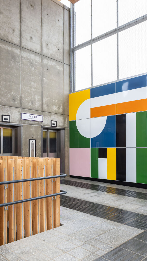 Giles Round's ' Time Passes & Still I Think of You' at Brent Cross West Station. (Brent Cross Town)
