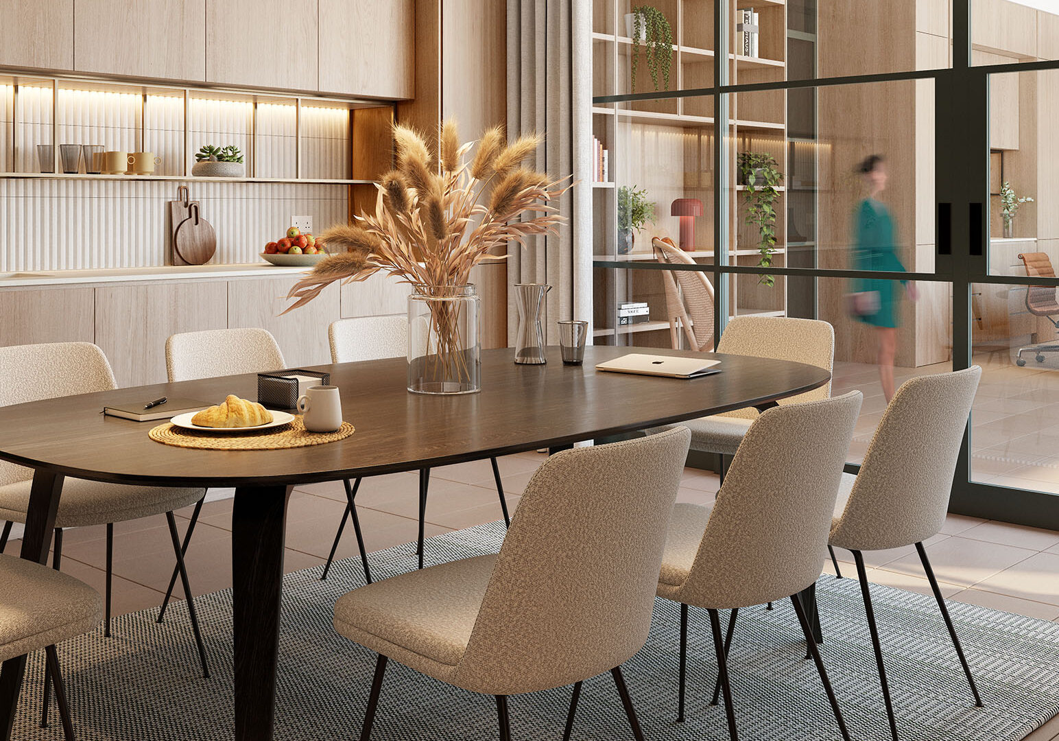 CGI interpretation of a meeting room at the Claremont Club, Brent Cross Town. (Brent Cross Town)