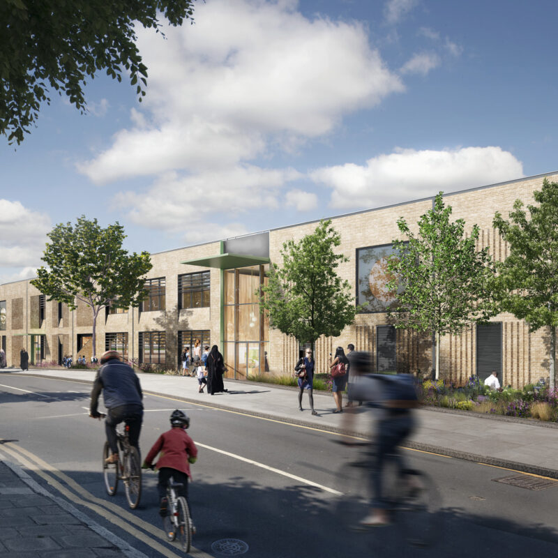 Visualisation of the new Claremont School (Brent Cross Town)