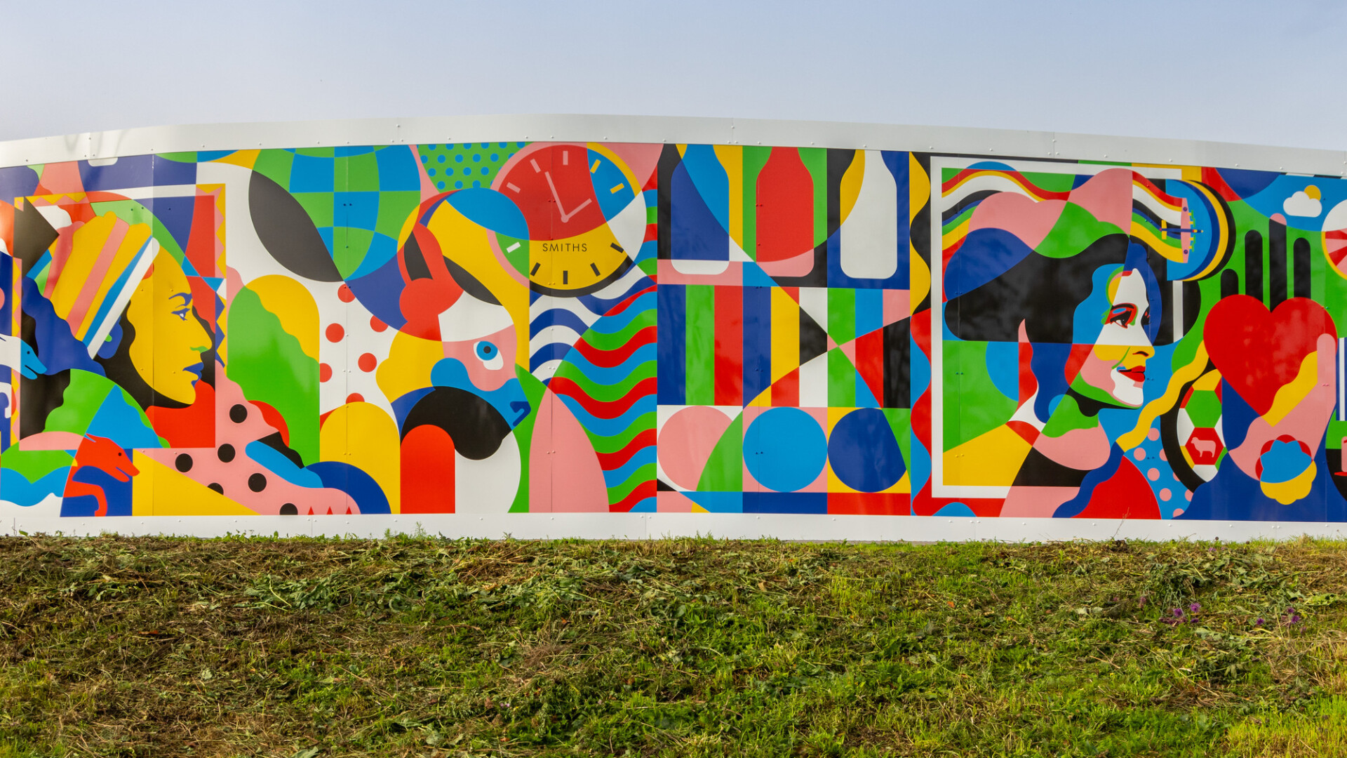 Steven Wilson's mural artwork at Brent Cross Town in North London (Brent Cross Town)