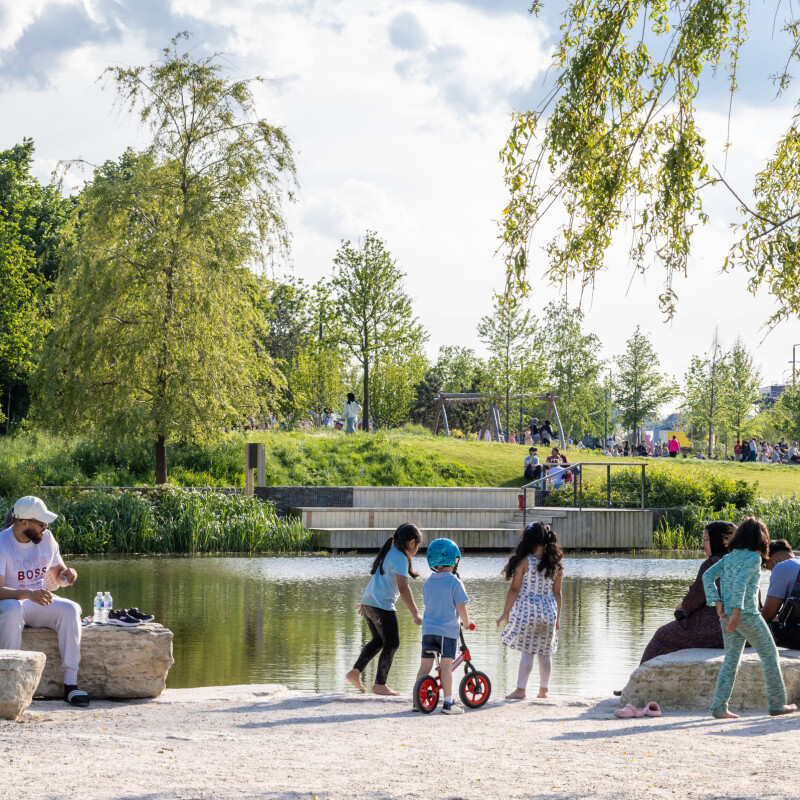 Photo of Claremont Park in North London neighbourhood Brent Cross Town. (Brent Cross Town)