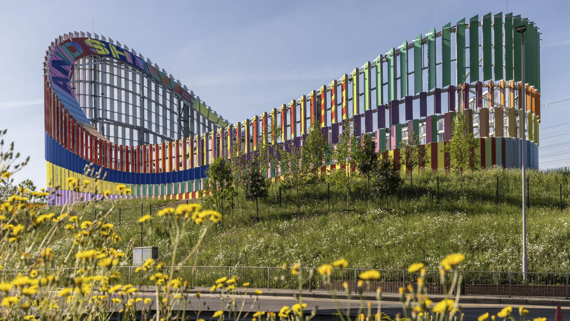 The Primary Substation, part of the Brent Cross Town development, has an architectural wrap designed by IF_DO Archiects working with North London artist Lakwena (Brent Cross Town)