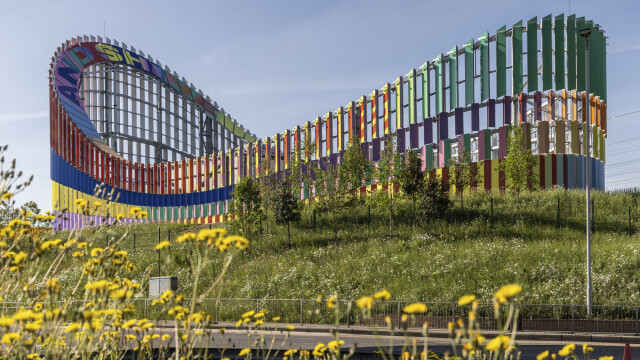 The Primary Substation, part of the Brent Cross Town development, has an architectural wrap designed by IF_DO Archiects working with North London artist Lakwena (Brent Cross Town)