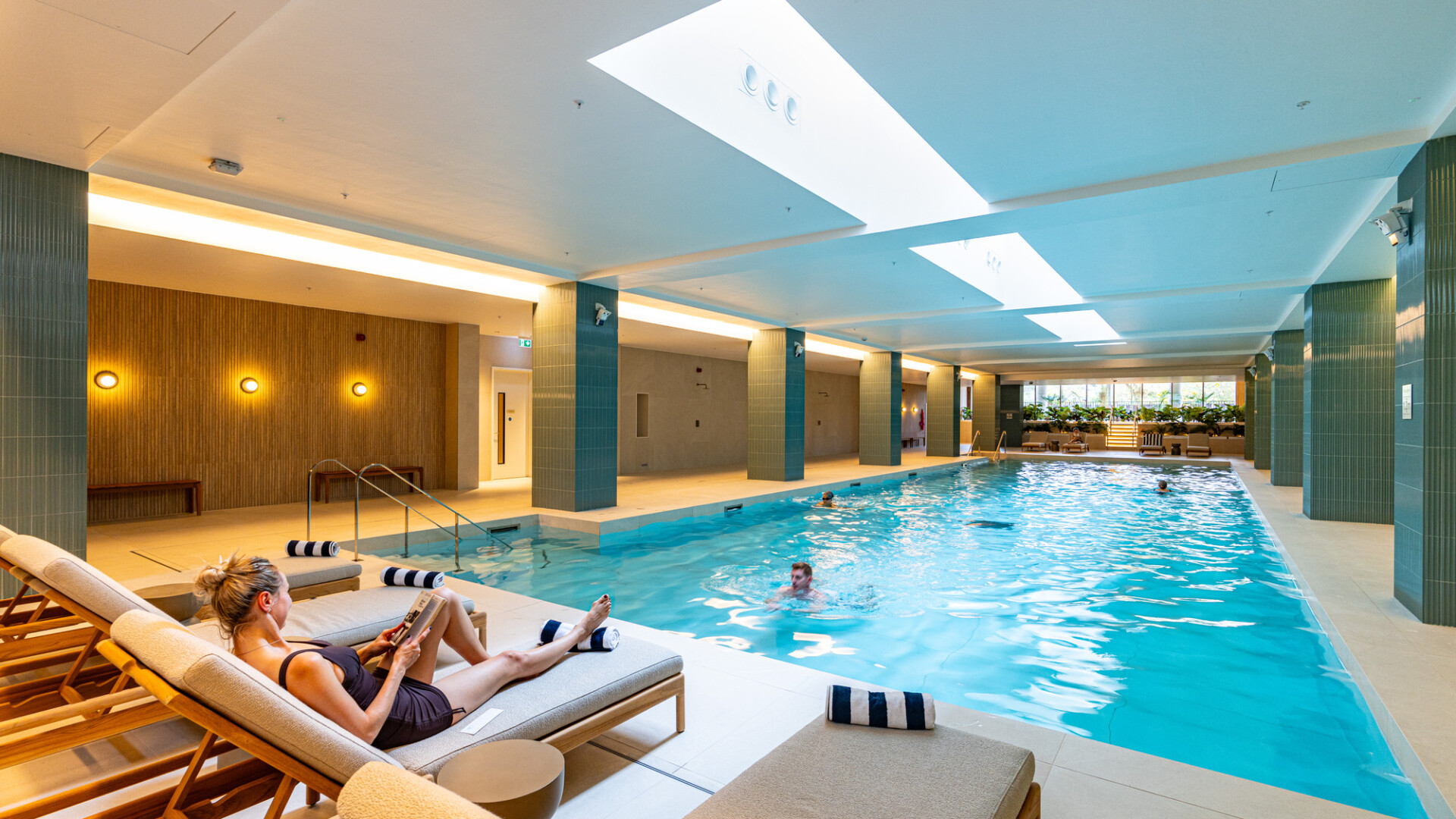 Photo of the swimming pool at The Maple, Brent Cross Town. (Brent Cross Town)