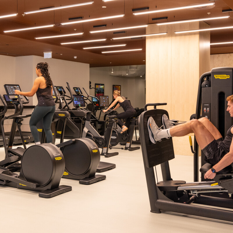 Photo of the gym at The Maple accommodation in North London. (Brent Cross Town)
