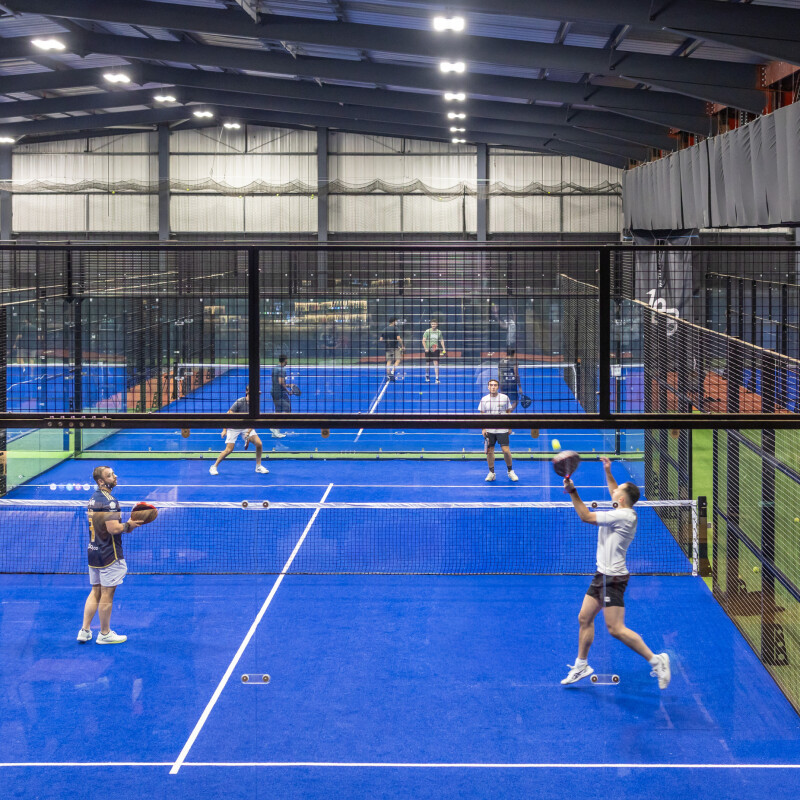 people playing Padel in the Padel Courts at The 108, Brent Cross Town (Brent Cross Town)