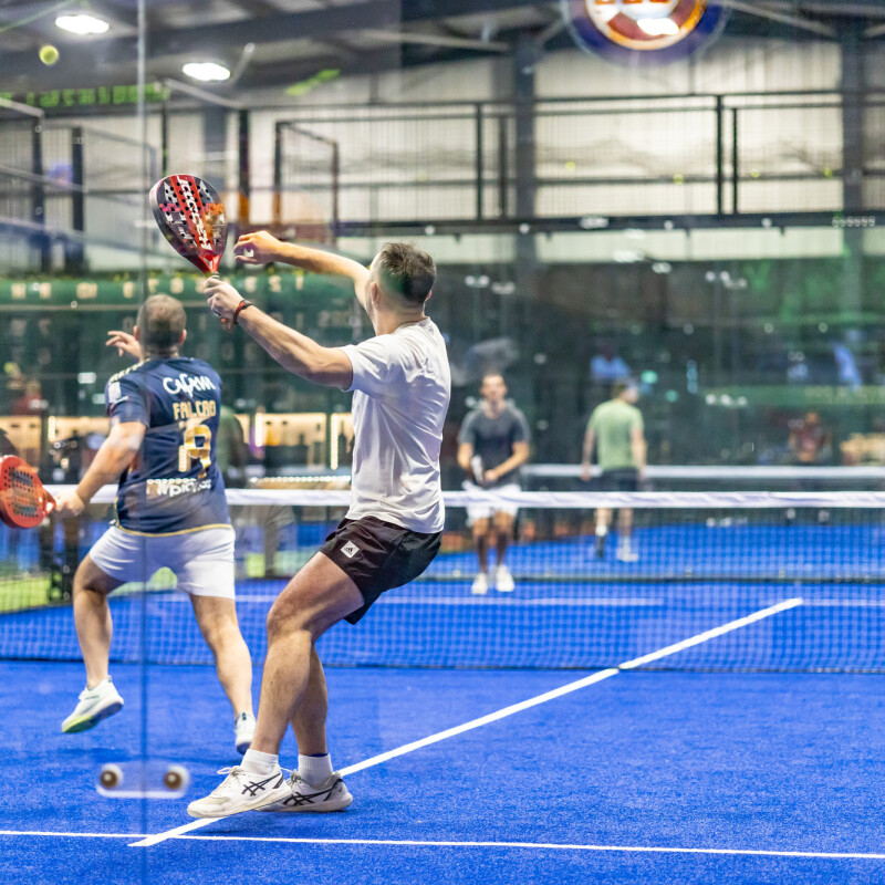 Photo of people playing padel in the padel courts at The 108, Brent Cross Town. (Brent Cross Town)