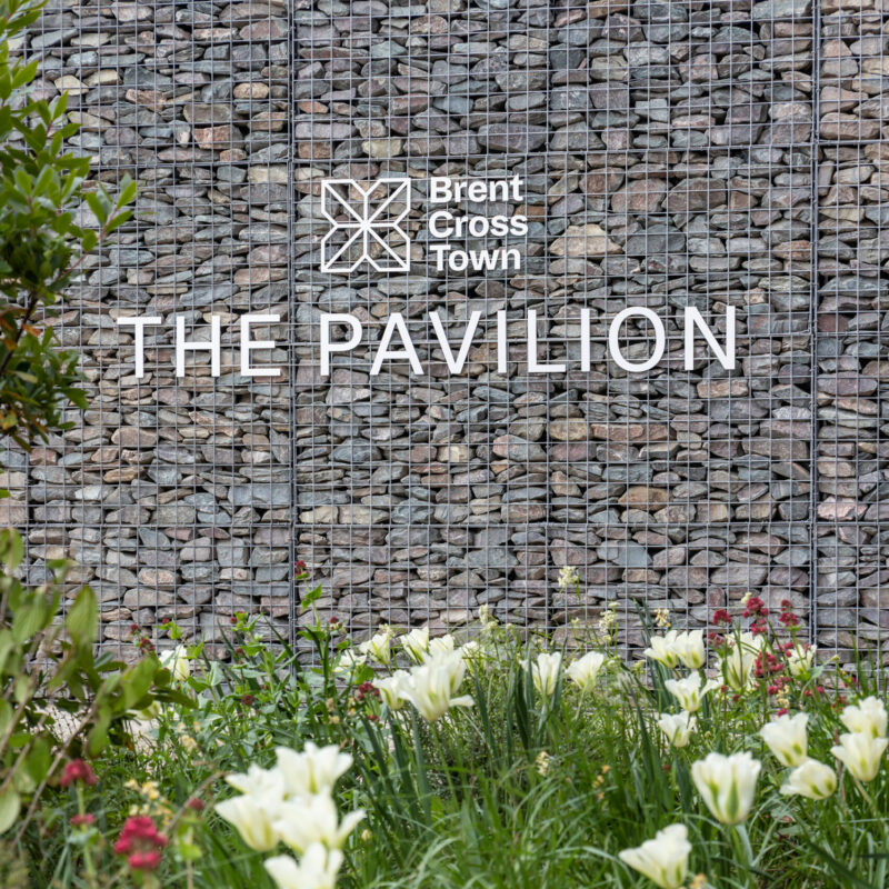 The visitor Pavilion sign Brent Cross Town (Brent Cross Town)