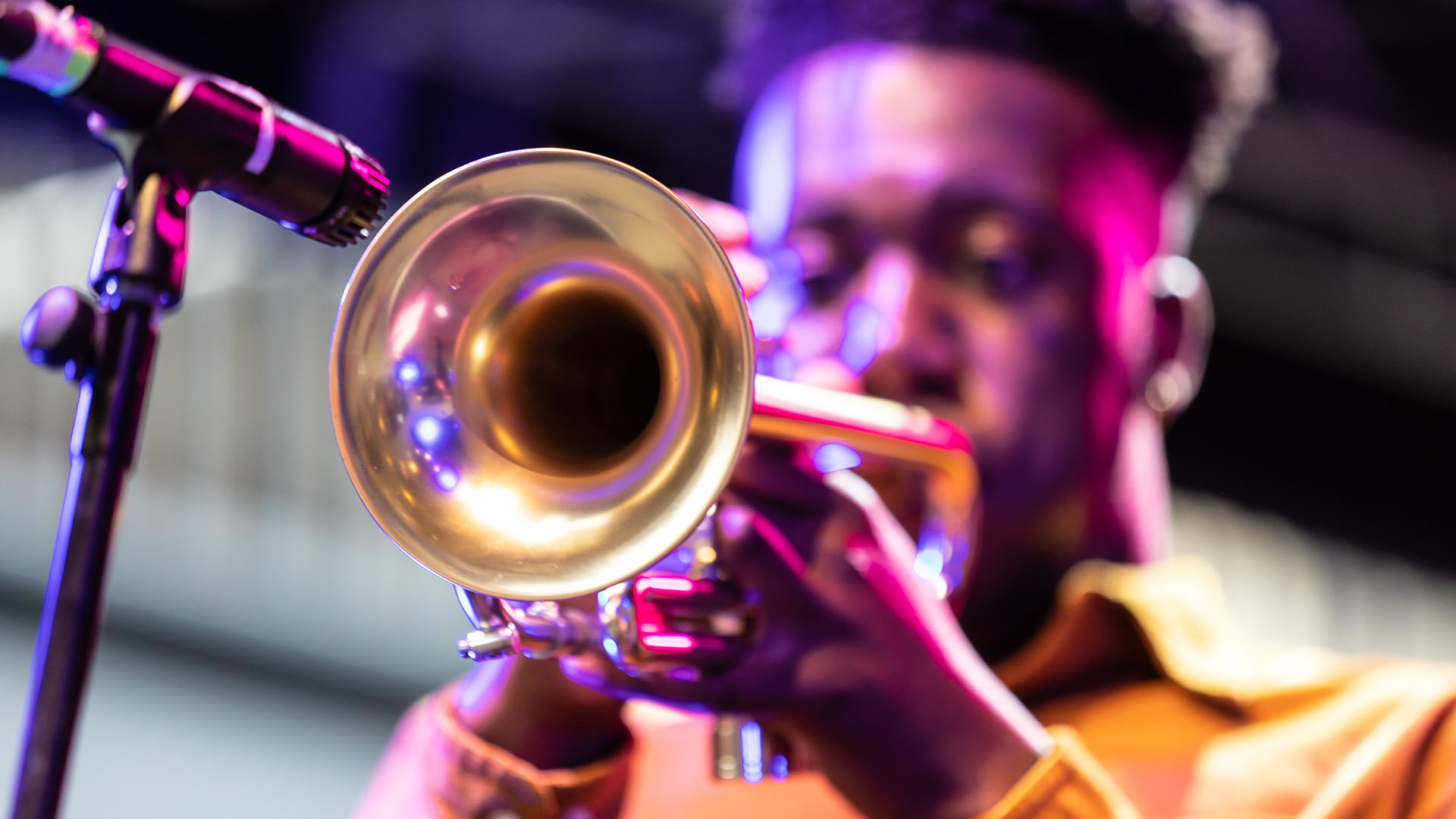 Trumpet Player on stage (Brent Cross Town)