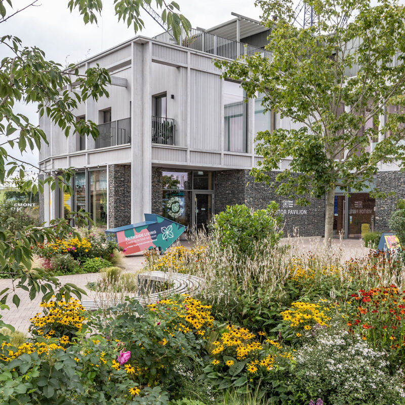 Visitor Pavilion in summer, Brent Cross Town. (Brent Cross Town)