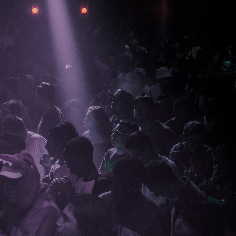 crowd on the dancefloor at jazz cafe