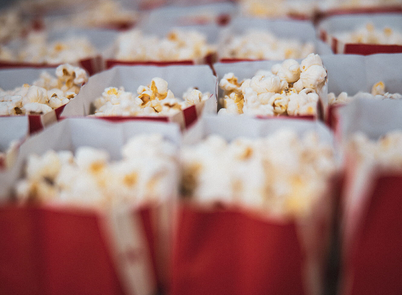 popcorn bags at a movie (Brent Cross Town)