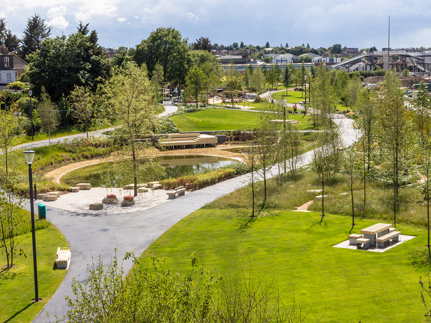 Claremont Park nearing completion at Brent Cross Town (Brent Cross Town)