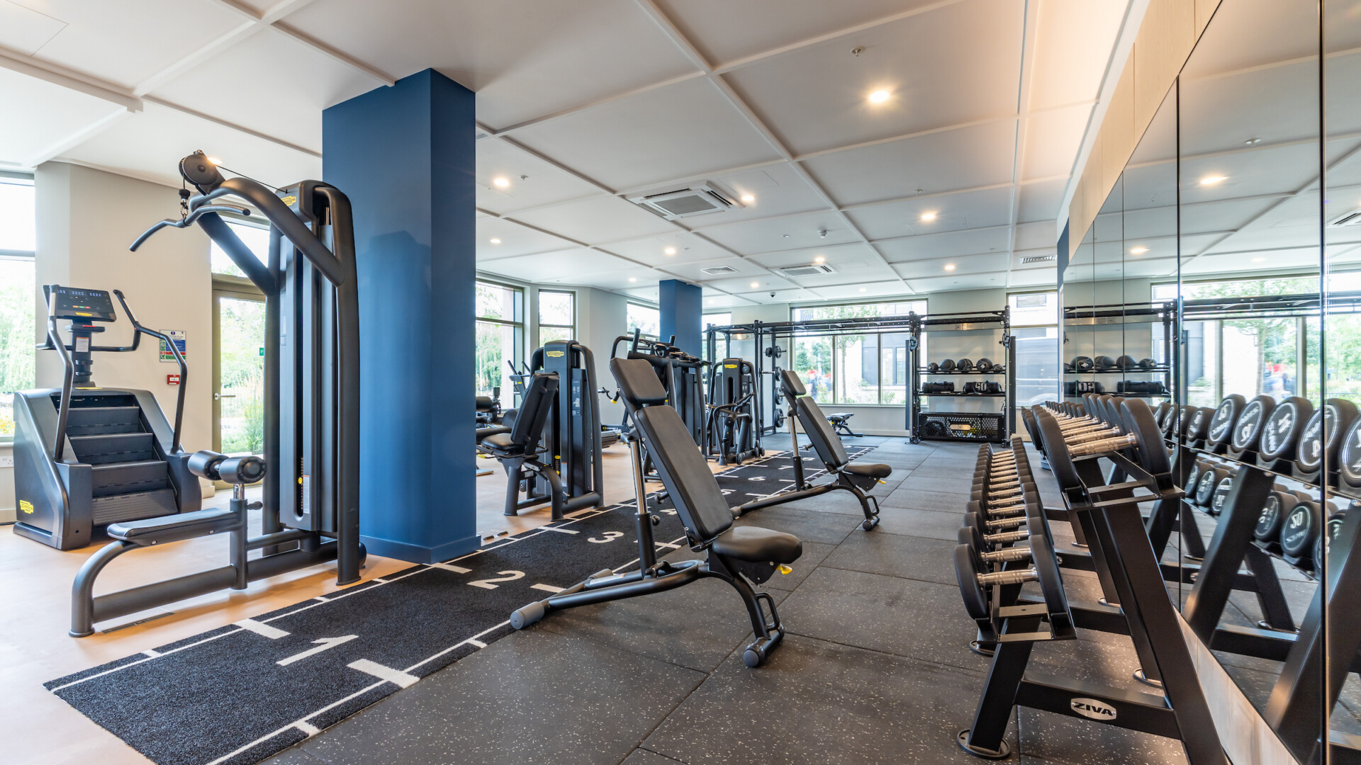 Photo of the exclusive gym in Brent Cross Town's modern apartments, North London. (Brent Cross Town)