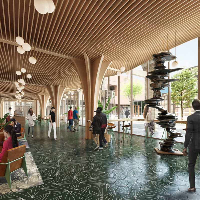 lobby of an office building in Brent Cross Town (Brent Cross Town)