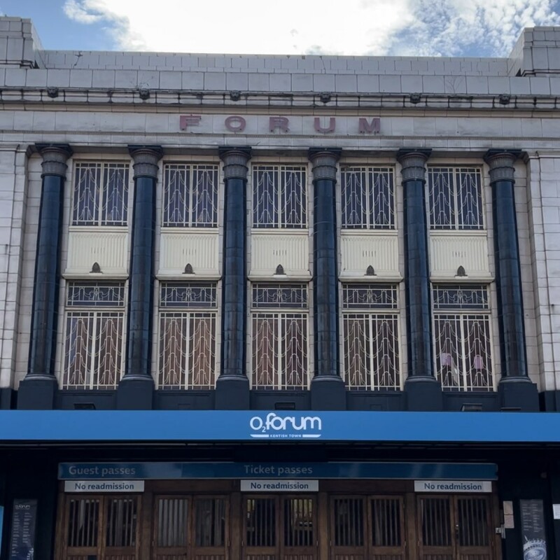 Front of O2 Forum Kentish Town in London
