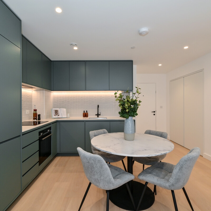 Better technology at the Ashbee - kitchen view (Brent Cross Town)