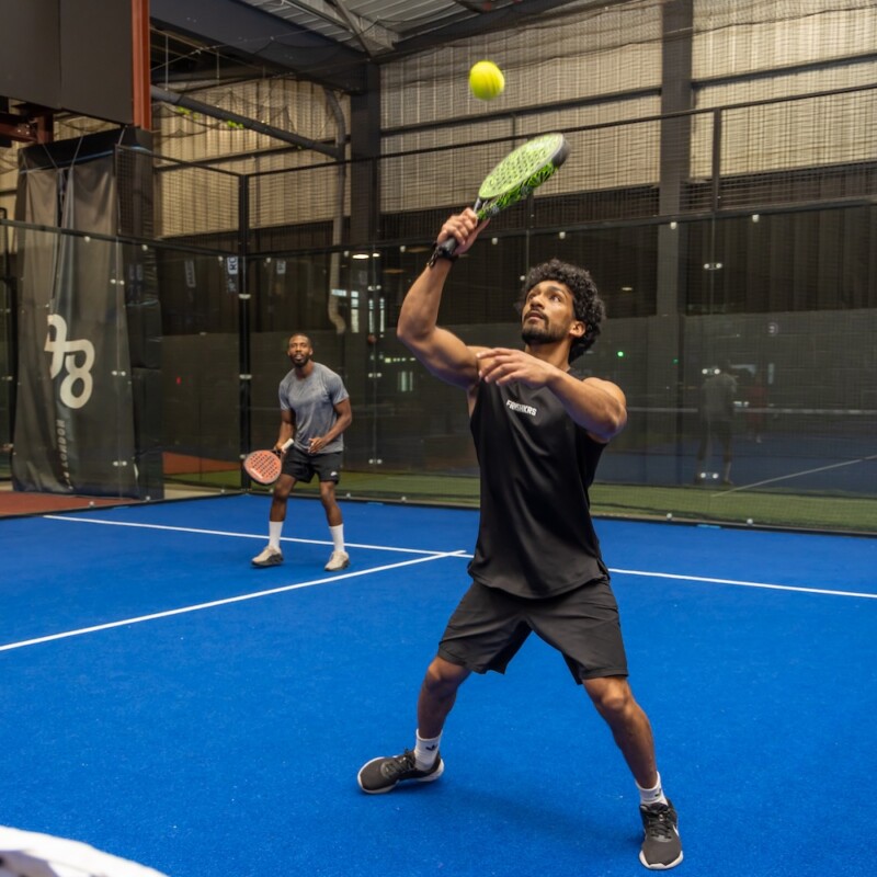 Photo of a team playing padel in The Play-Offs at Brent Cross Town. (Brent Cross Town)